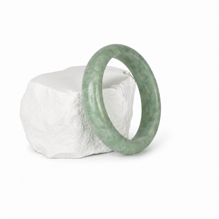 Light Green Jadeite Bangle, display view