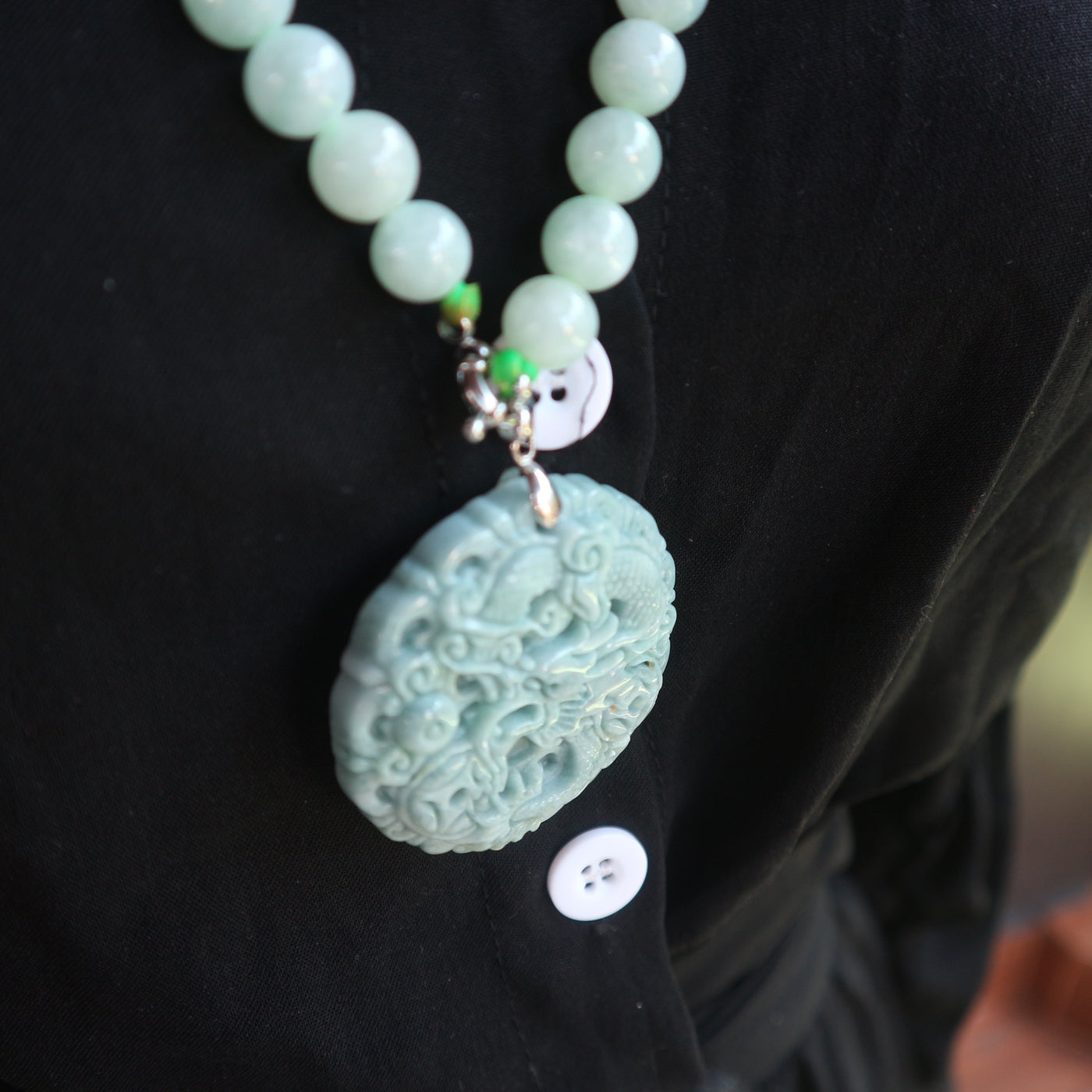 Jade Dragon Pendant