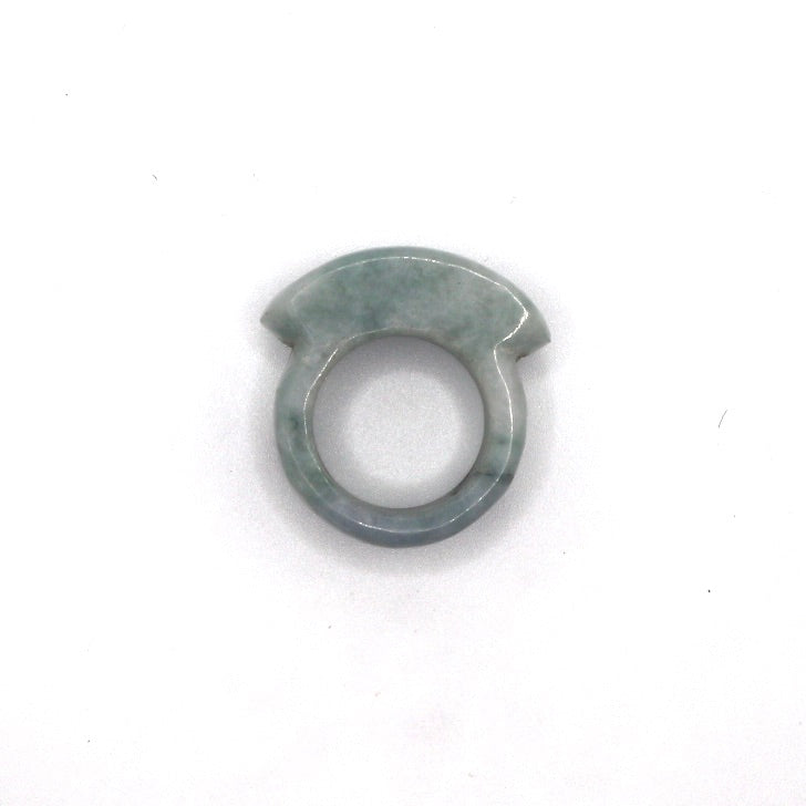 Thick Light Green Jade Ring