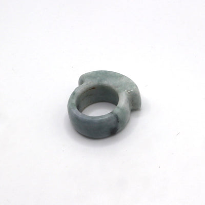 Thick Light Green Jade Ring