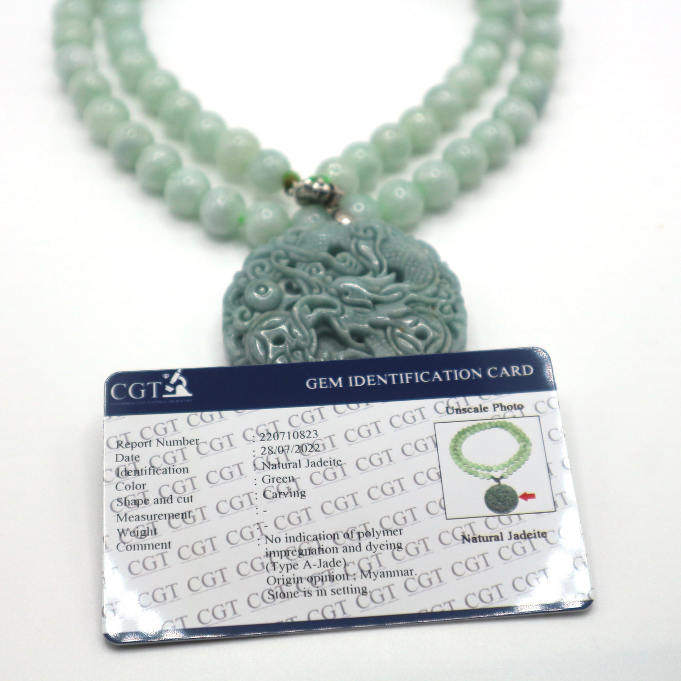 Jade Dragon Pendant