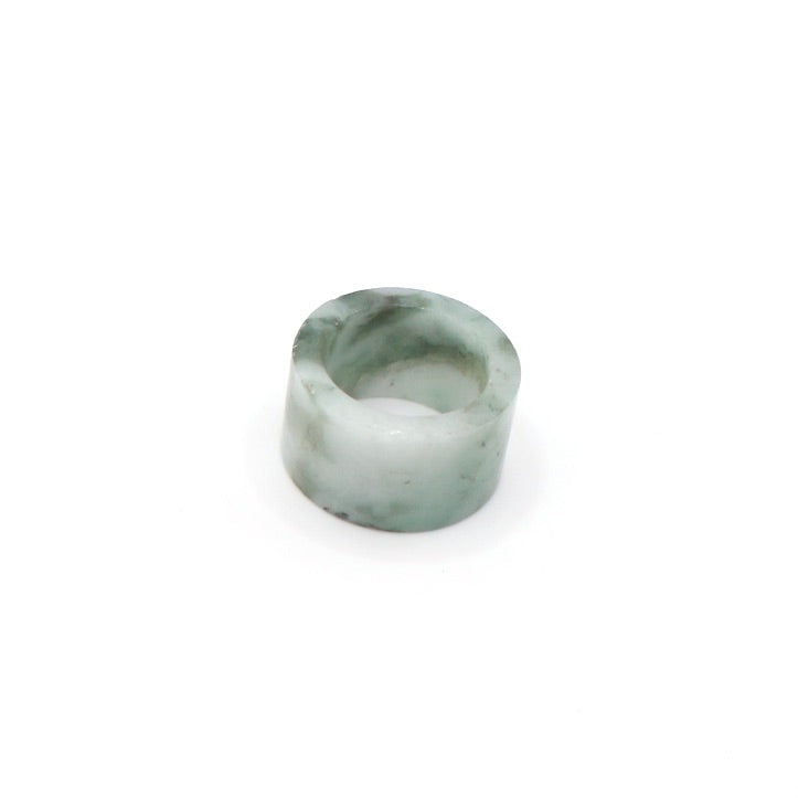 Organic Jade Tube Ring