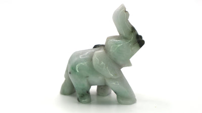 Hand Carved Jade Elephant Figurine