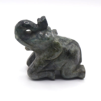 Black Jade Elephant Figurine