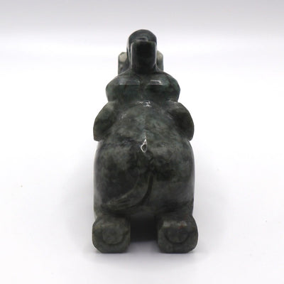 Black Jade Elephant Figurine