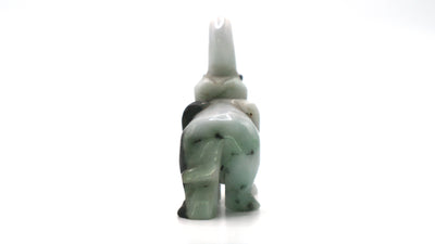 Hand Carved Jade Elephant Figurine