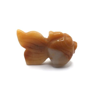 Hand carved Jade Goldfish Figurine