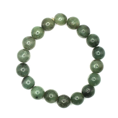 Beaded Green Jade Bracelet