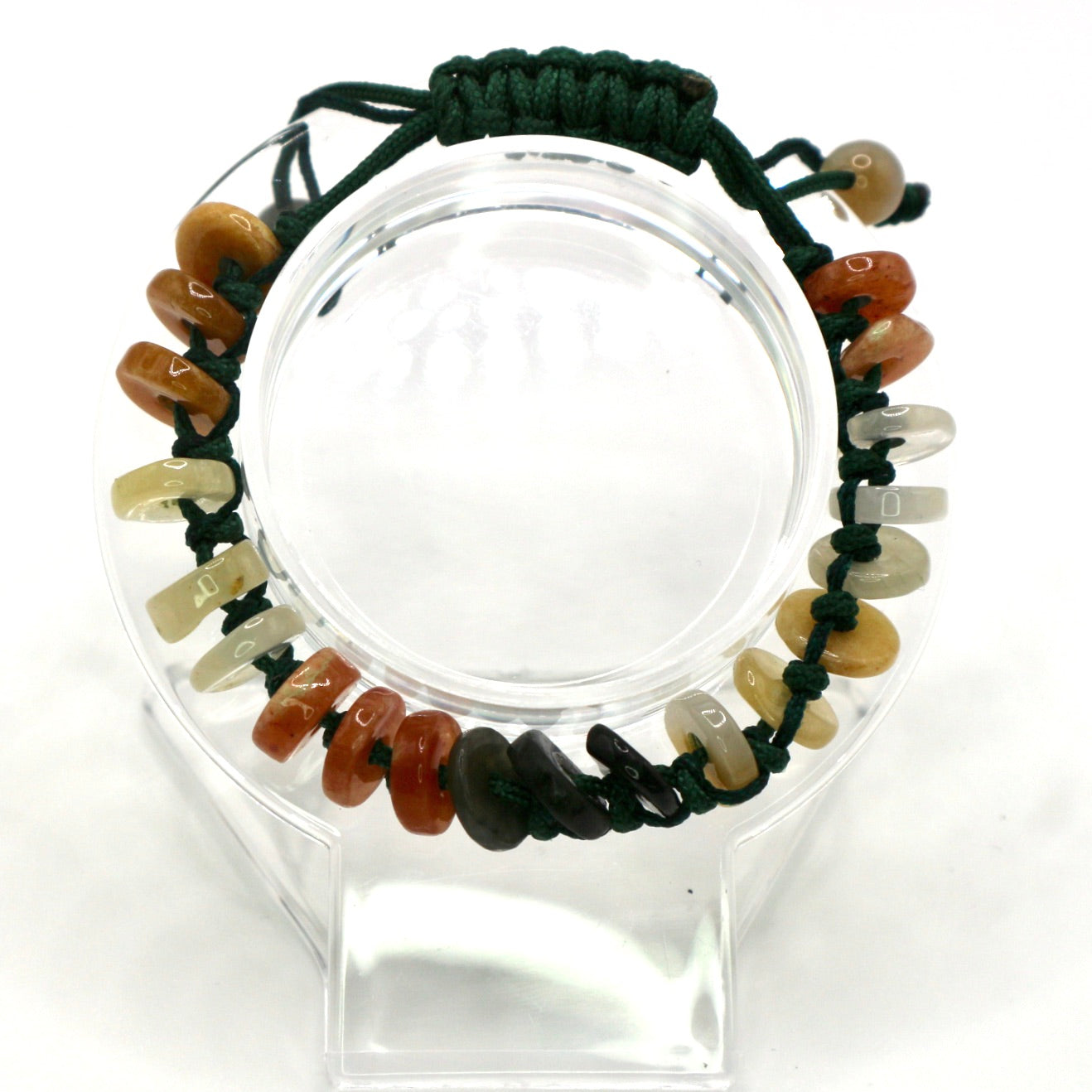 Jade Bead Braided Bracelet