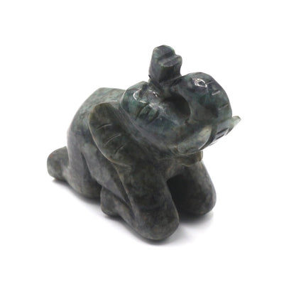 Black Jade Elephant Figurine