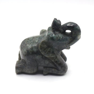 Black Jade Elephant Figurine